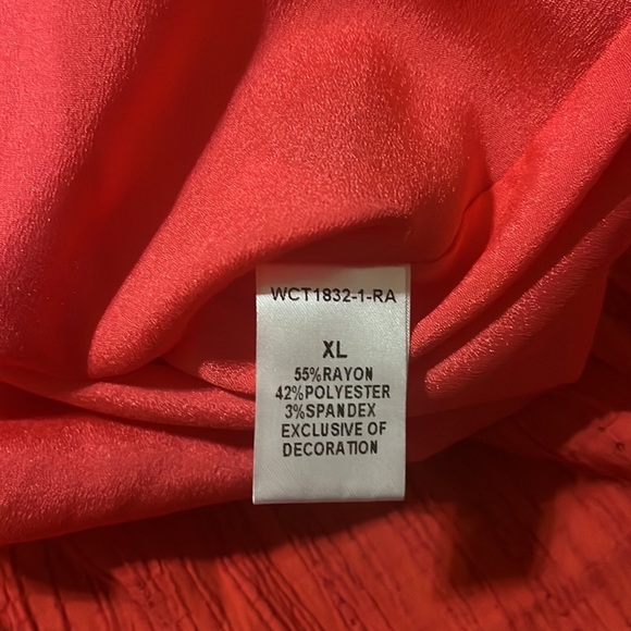 THML Josie Red Strapless Midi Dress with Bow Detail Size XL - Picture 12 of 16